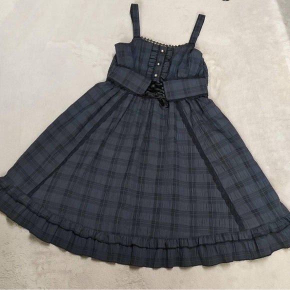 **MOVING SALE** Axes Femme blue plaid dress - Picture 1 of 7